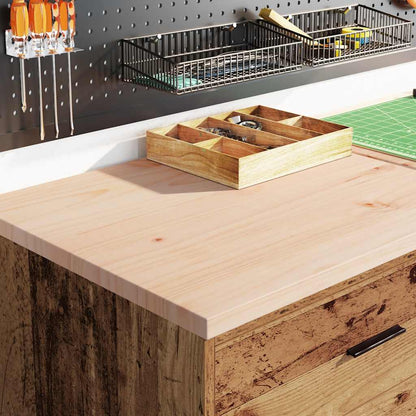 Garage Storage Cabinet Old Wood 60x51x85 cm Solid Wood Pine