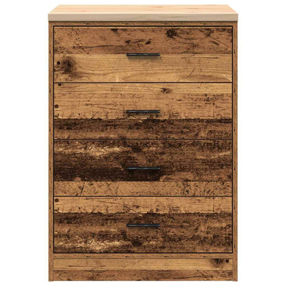 Garage Storage Cabinet Old Wood 60x51x85 cm Solid Wood Pine