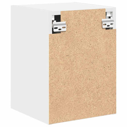 Garage Wall Cabinet White Engineered Wood