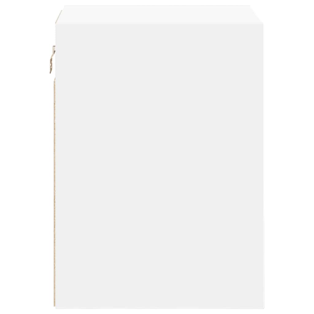 Garage Wall Cabinets 2 pcs White Engineered Wood