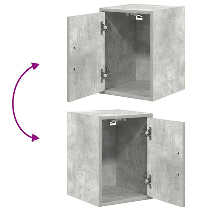Garage Wall Cabinet Concrete Grey Engineered Wood