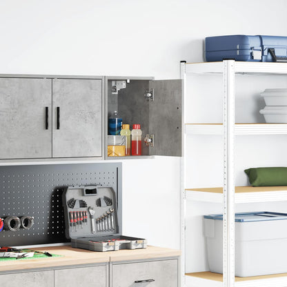Garage Wall Cabinet Concrete Grey Engineered Wood