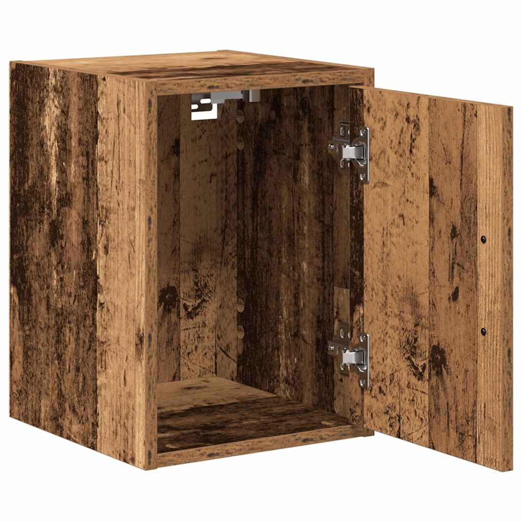 Garage Wall Cabinets 2 pcs Old Wood Engineered Wood