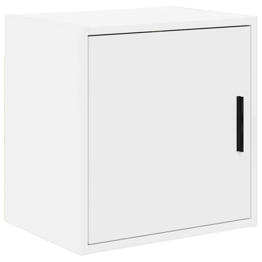 Garage Wall Cabinet White Engineered Wood