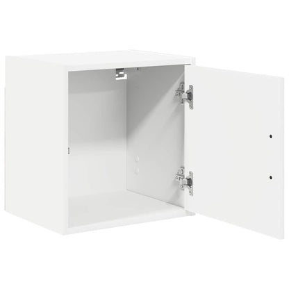 Garage Wall Cabinets 2 pcs White Engineered Wood