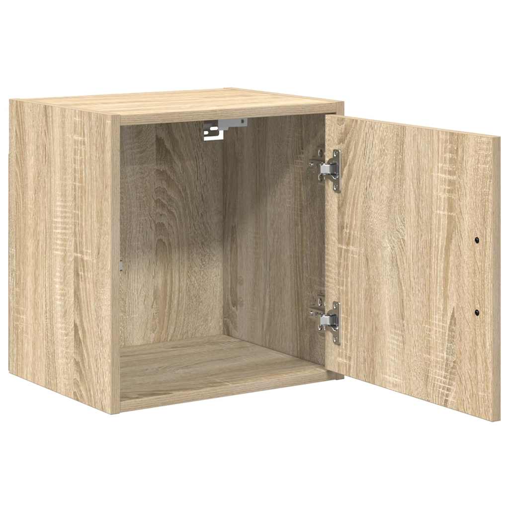 Garage Wall Cabinet Sonoma Oak Engineered Wood