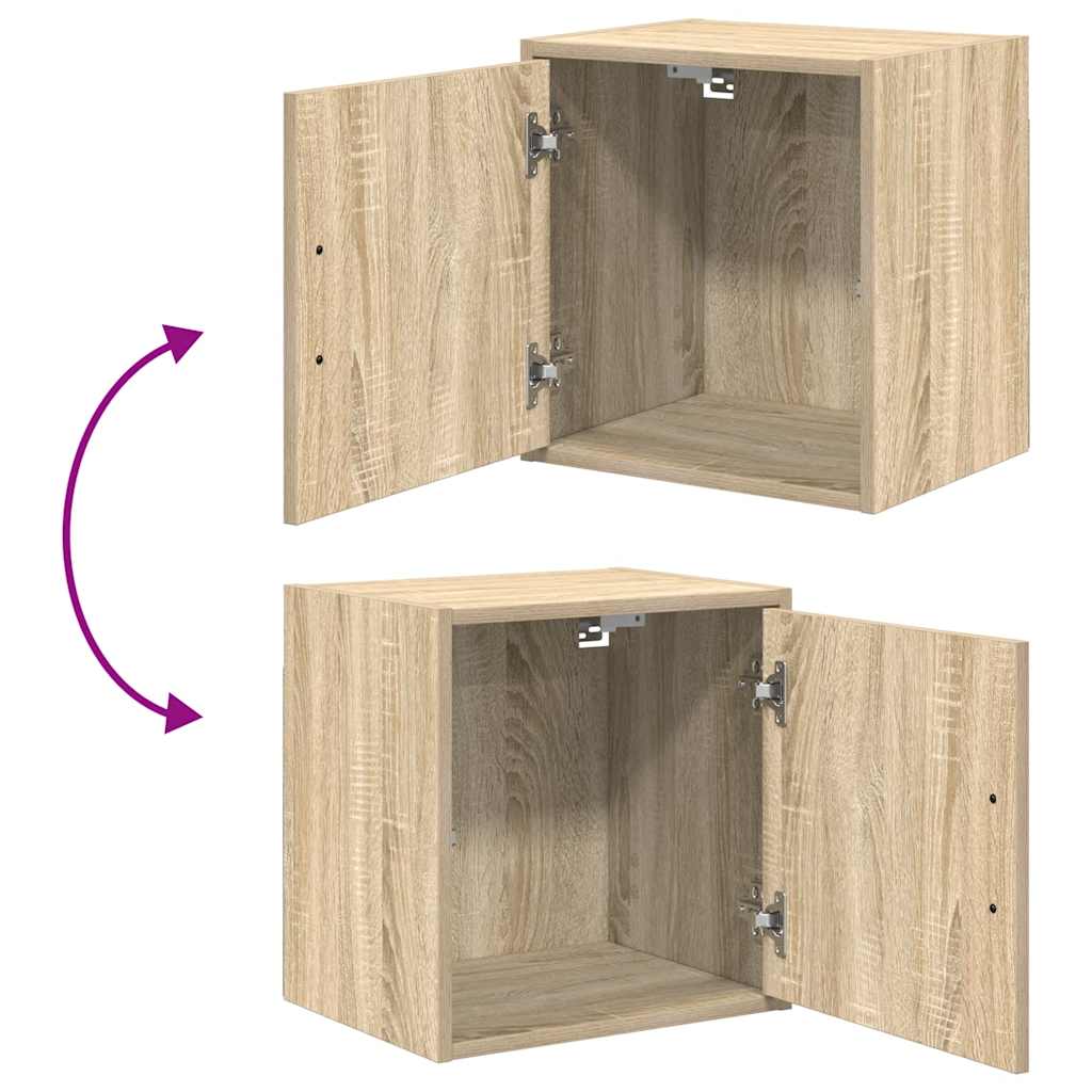 Garage Wall Cabinet Sonoma Oak Engineered Wood