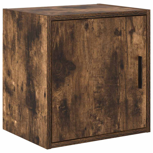 Garage Wall Cabinet Smoked Oak Engineered Wood