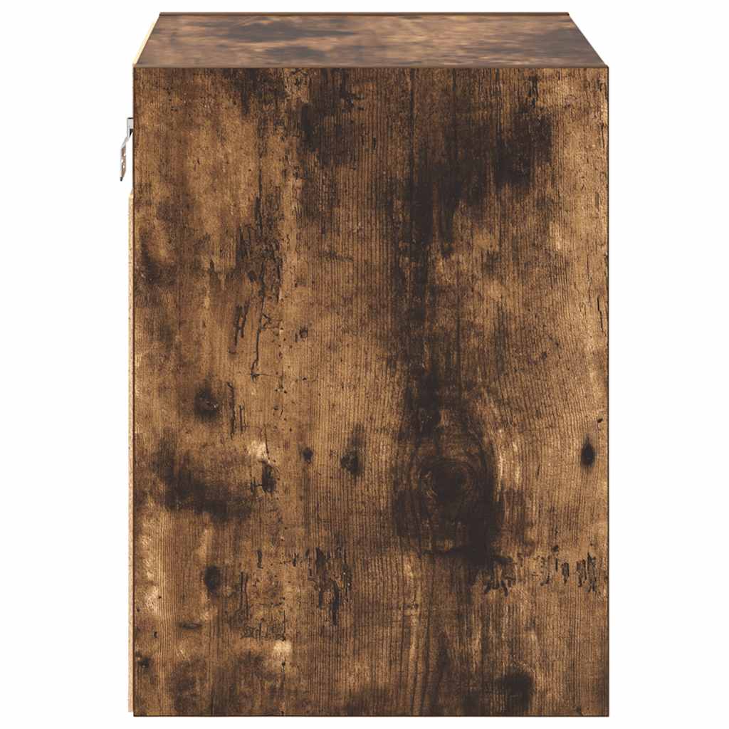 Garage Wall Cabinets 2 pcs Smoked Oak Engineered Wood