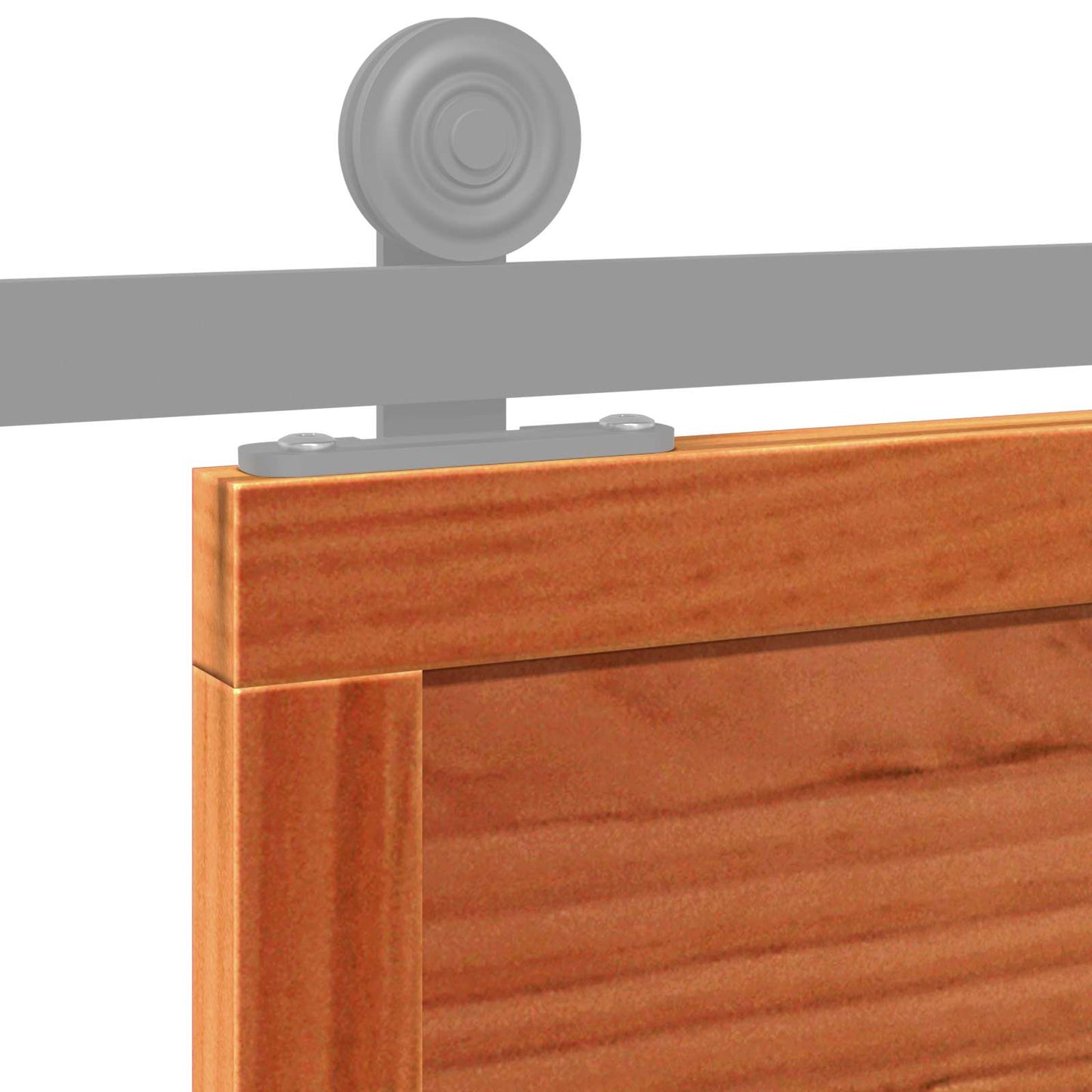Barn Door Wax brown 80 x 208 cm Solid Pine Wood