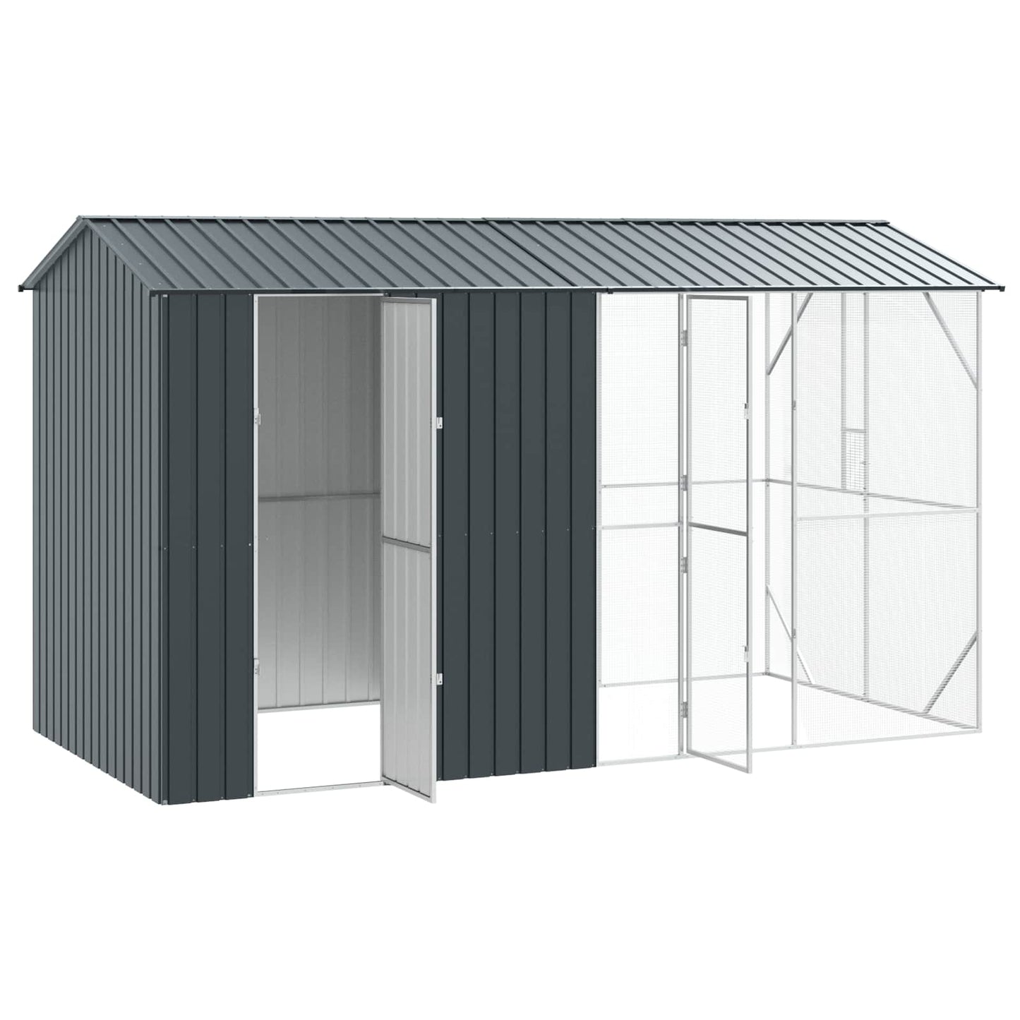 Bird Cage Anthracite 430 x 208 x 247 cm Galvanised Steel