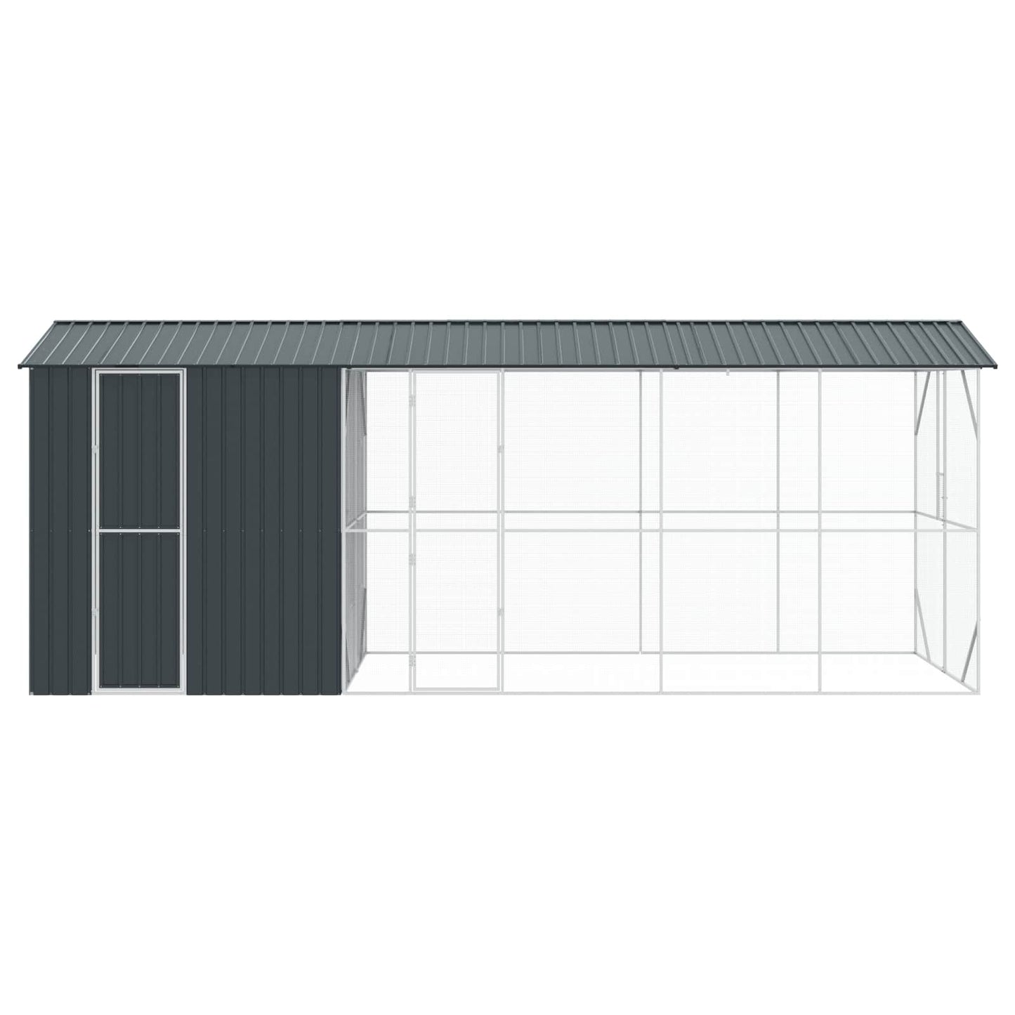 Bird Cage Anthracite 645 x 208 x 247 cm Galvanised Steel