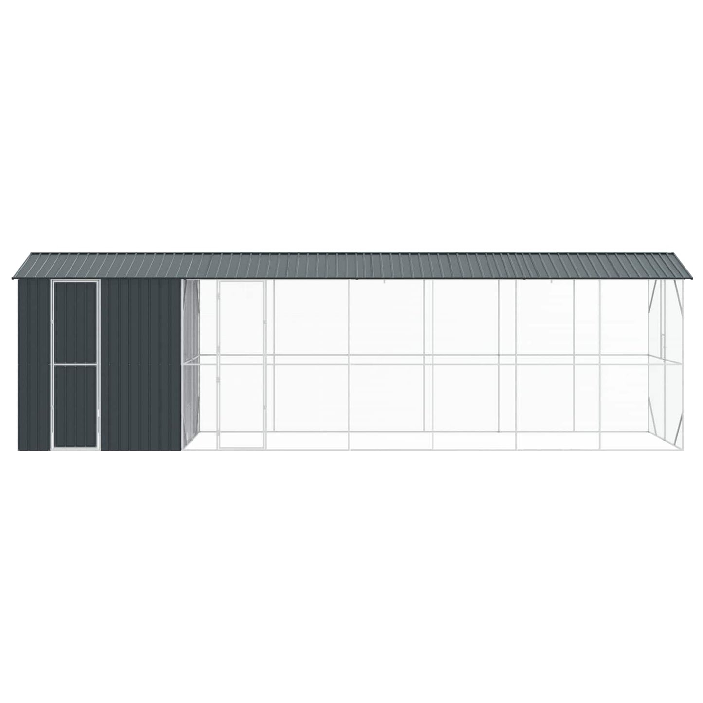 Bird Cage Anthracite 860 x 208 x 247 cm Galvanised Steel