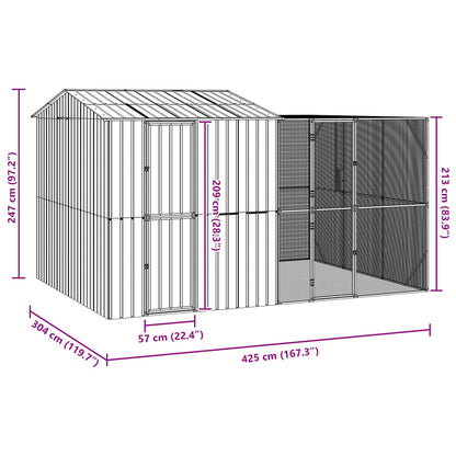 Bird Cage Anthracite 425 x 304 x 247 cm Galvanised Steel