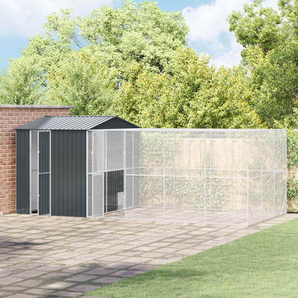 Bird Cage Anthracite 635 x 304 x 247 cm Galvanised Steel