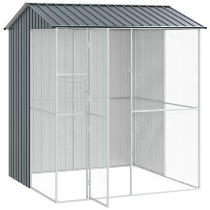 Bird Cage Anthracite 215 x 210 x 247 cm Galvanised Steel
