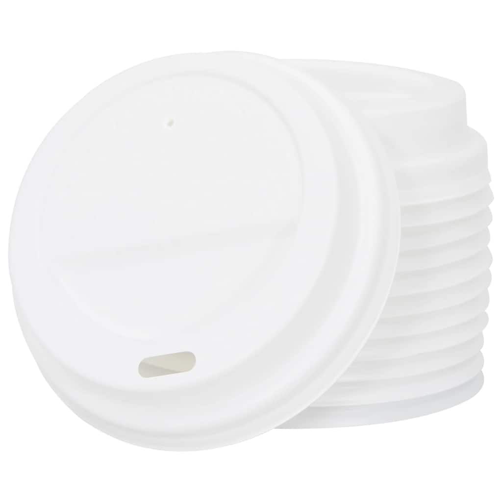 Paper Coffee Cups with Lids 1000 pcs 8oz 200ml