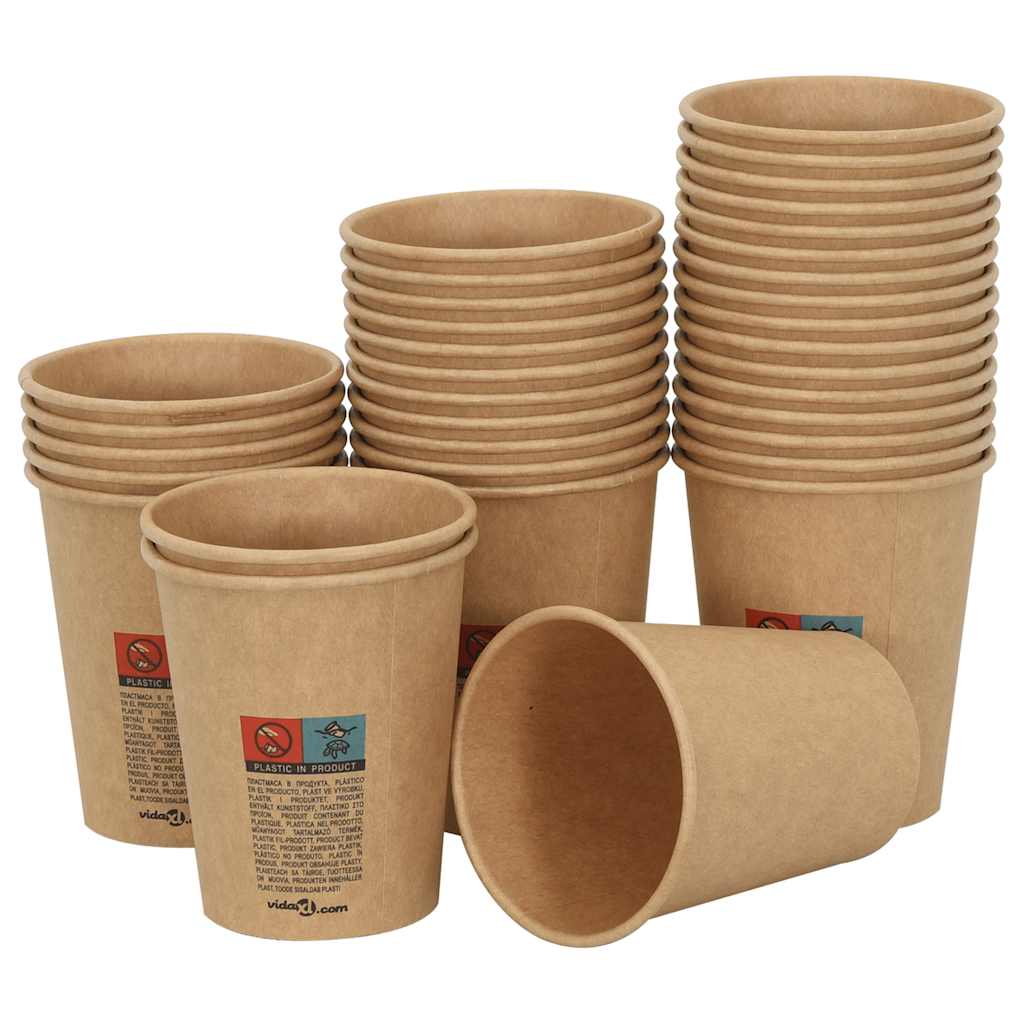Paper Coffee Cups with Lids 1000 pcs 8oz 200ml