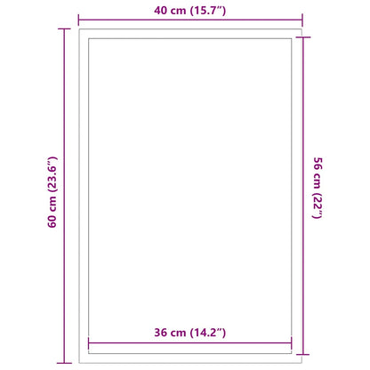 Doormat Anthracite 40x60 cm