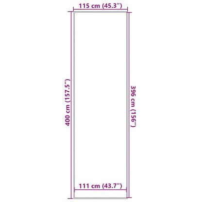 Doormat Anthracite 115x400 cm