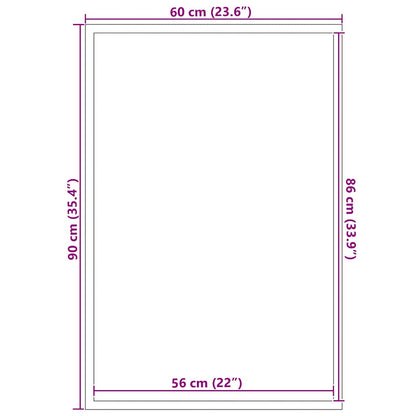 Doormat Black 60x90 cm