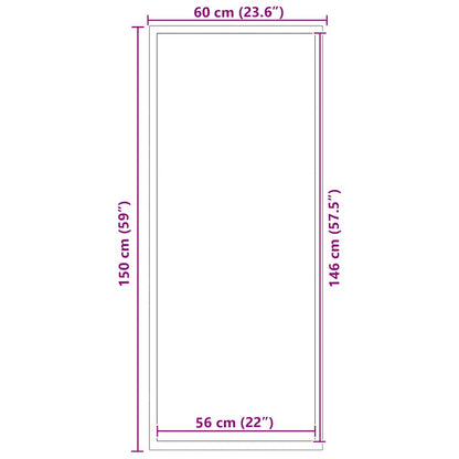 Doormat Black 60x150 cm