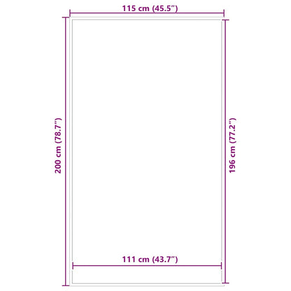 Doormat Black 115x200 cm
