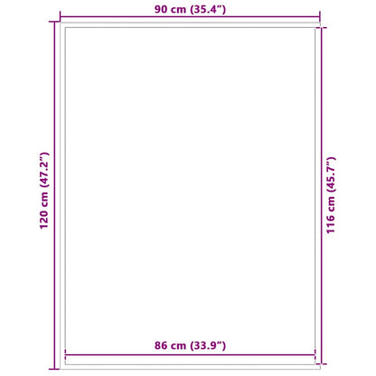 Doormat Blue 90x120 cm