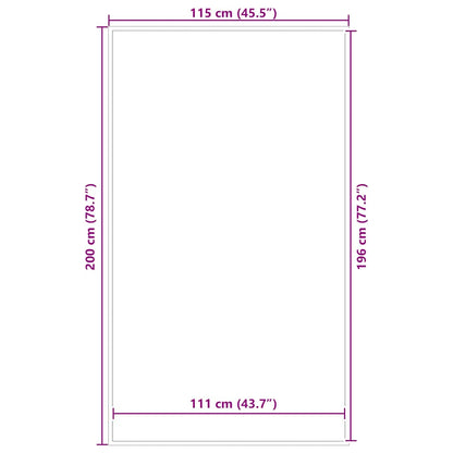 Doormat Brown 115x200 cm