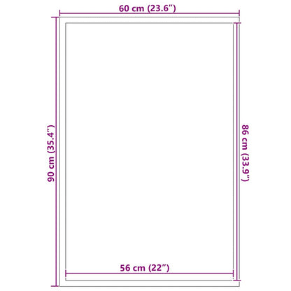 Doormat Black 60 x 90 cm Polypropylene