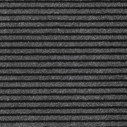 Doormat Stripe Black and Grey 90x120 cm