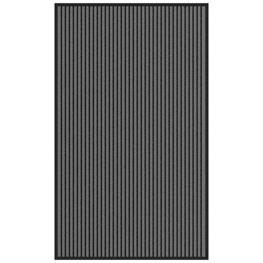 Doormat Stripe Black and Grey 90x150 cm