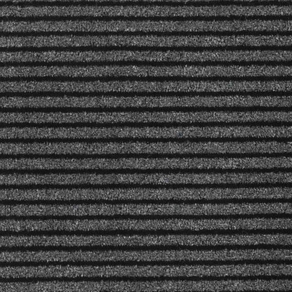 Doormat Stripe Black and Grey 115x300 cm