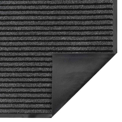 Doormat Stripe Black and Grey 115x500 cm