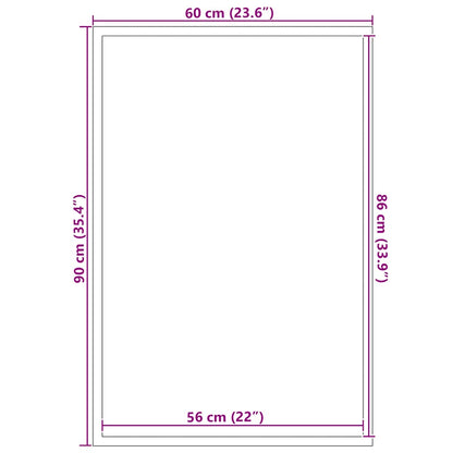 Doormat Black 60x90 cm