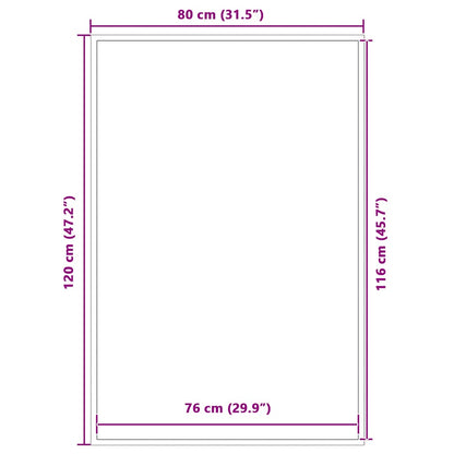 Doormat Anthracite 80x120 cm