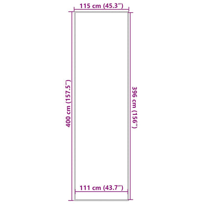 Doormat Anthracite 115x400 cm