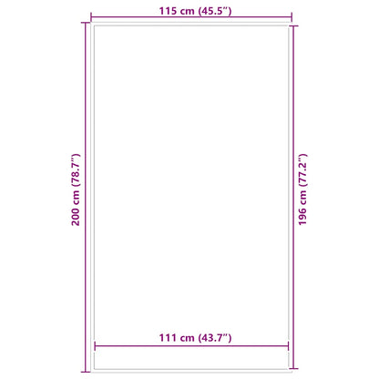 Doormat Brown 115x200 cm