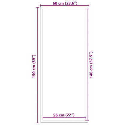 Doormat Grey 60x150 cm
