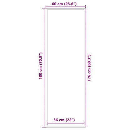 Doormat Grey 60x180 cm