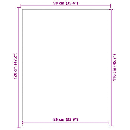 Doormat Grey 90x120 cm