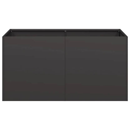 Planter Black 80x40x40 cm Cold-rolled Steel
