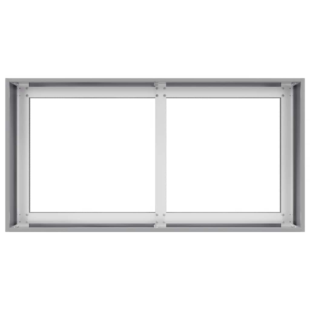 Planter 80x40x40 cm Galvanised Steel