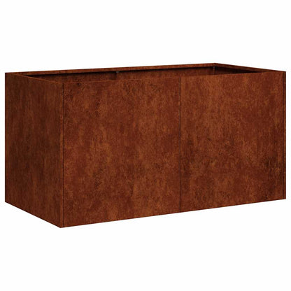 Planter Rusty 80x40x40 cm Weathering Steel