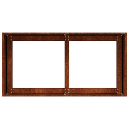 Planter Rusty 80x40x40 cm Weathering Steel