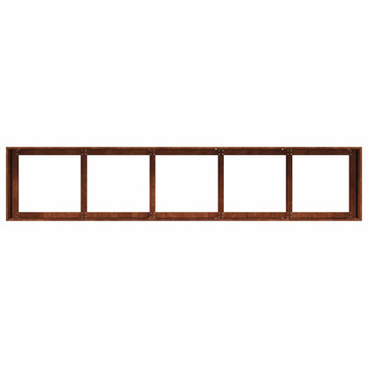 Garden Planter Rusty 200 x 40 x 40 cm