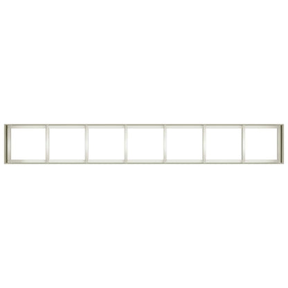 Planter White 280x40x40 cm Cold-rolled Steel