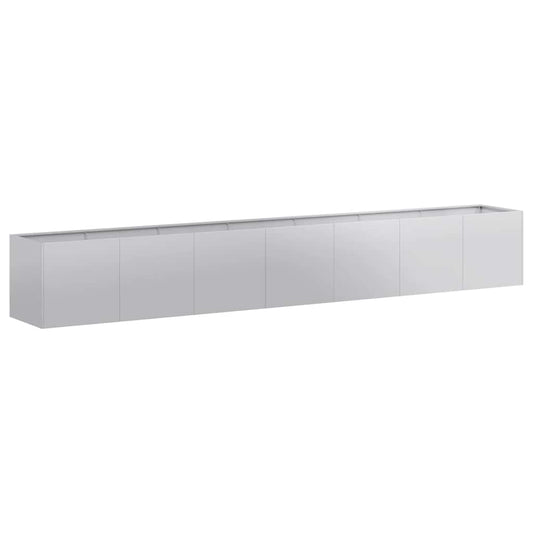 Planter 280x40x40 cm Galvanised Steel