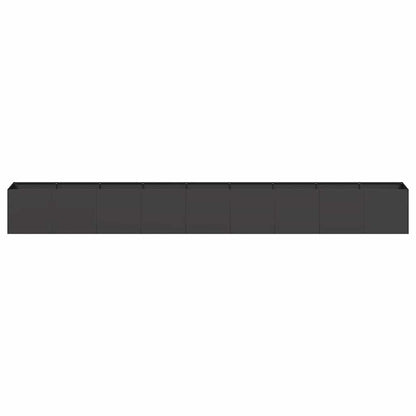 Planter Black 360x40x40 cm Cold-rolled Steel