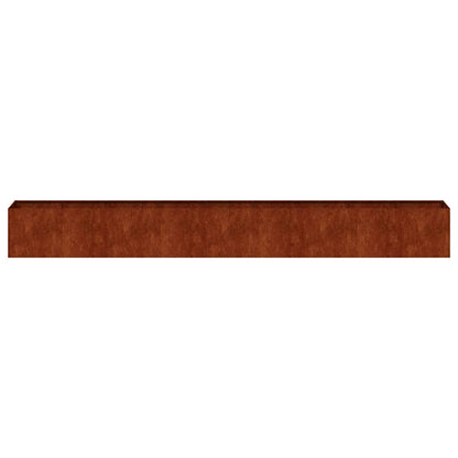 Planter Rusty 360x40x40 cm Weathering Steel